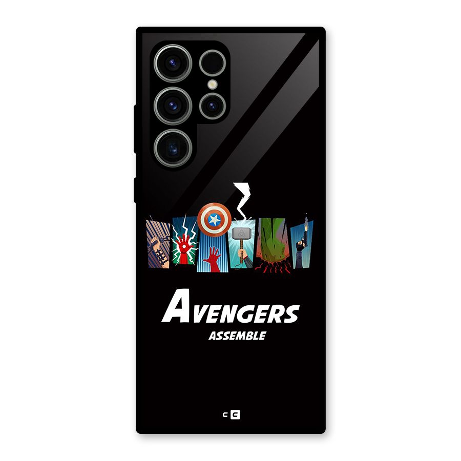 Avengers Assemble Glass Back Case for Galaxy S23 Ultra