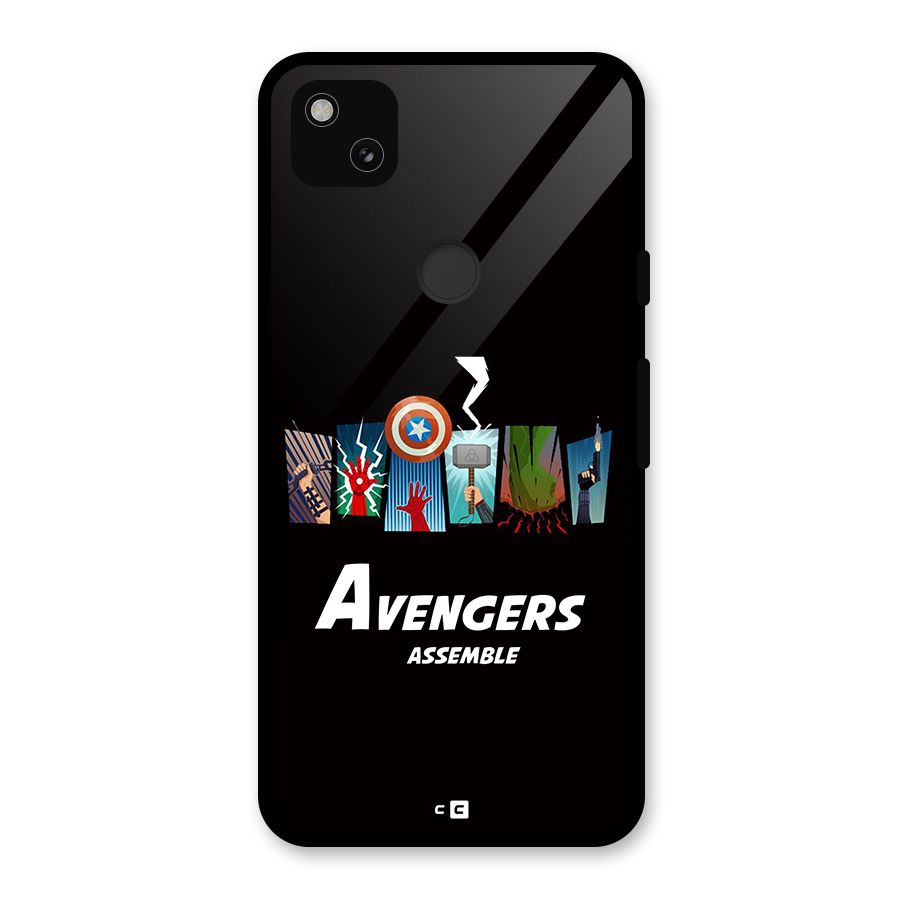 Avengers Assemble Glass Back Case for Google Pixel 4a