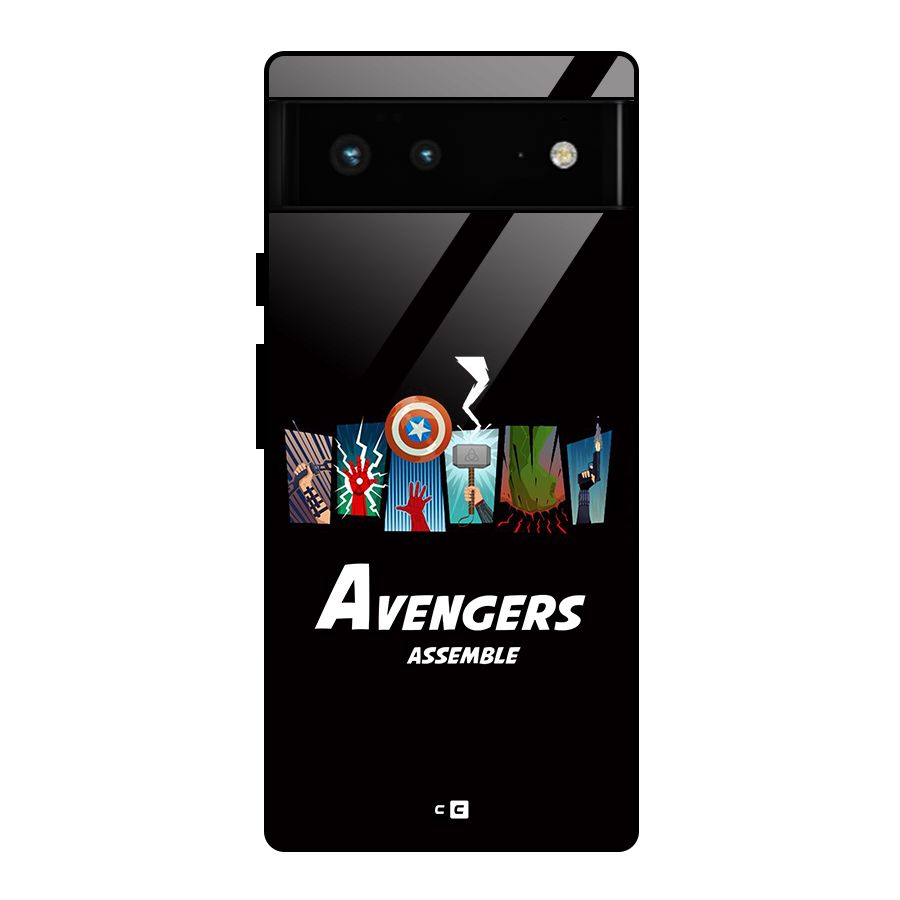 Avengers Assemble Glass Back Case for Google Pixel 6