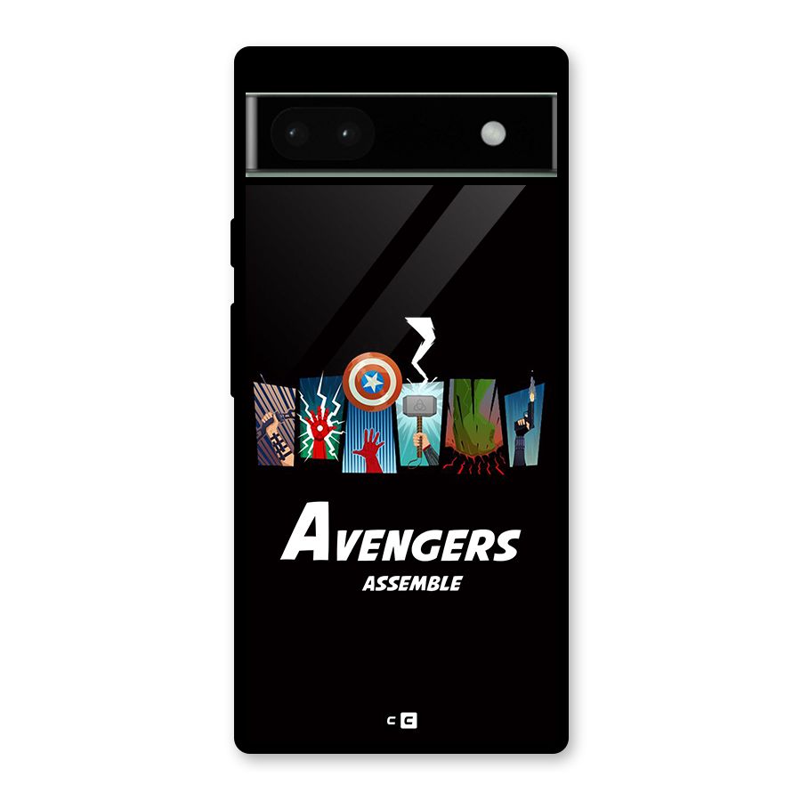 Avengers Assemble Glass Back Case for Google Pixel 6a