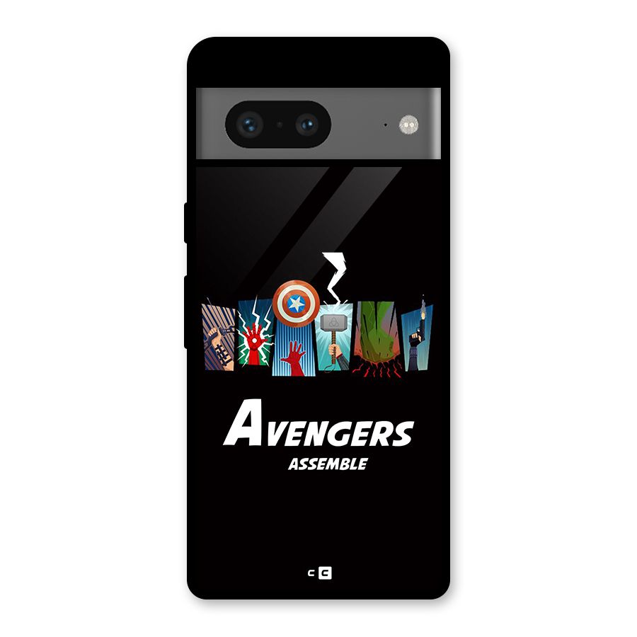 Avengers Assemble Glass Back Case for Google Pixel 7