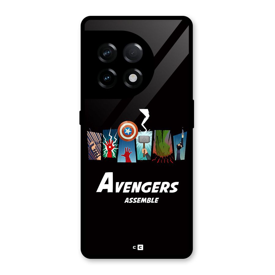 Avengers Assemble Glass Back Case for OnePlus 11R