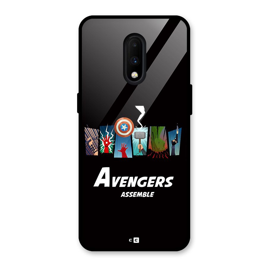 Avengers Assemble Glass Back Case for OnePlus 7