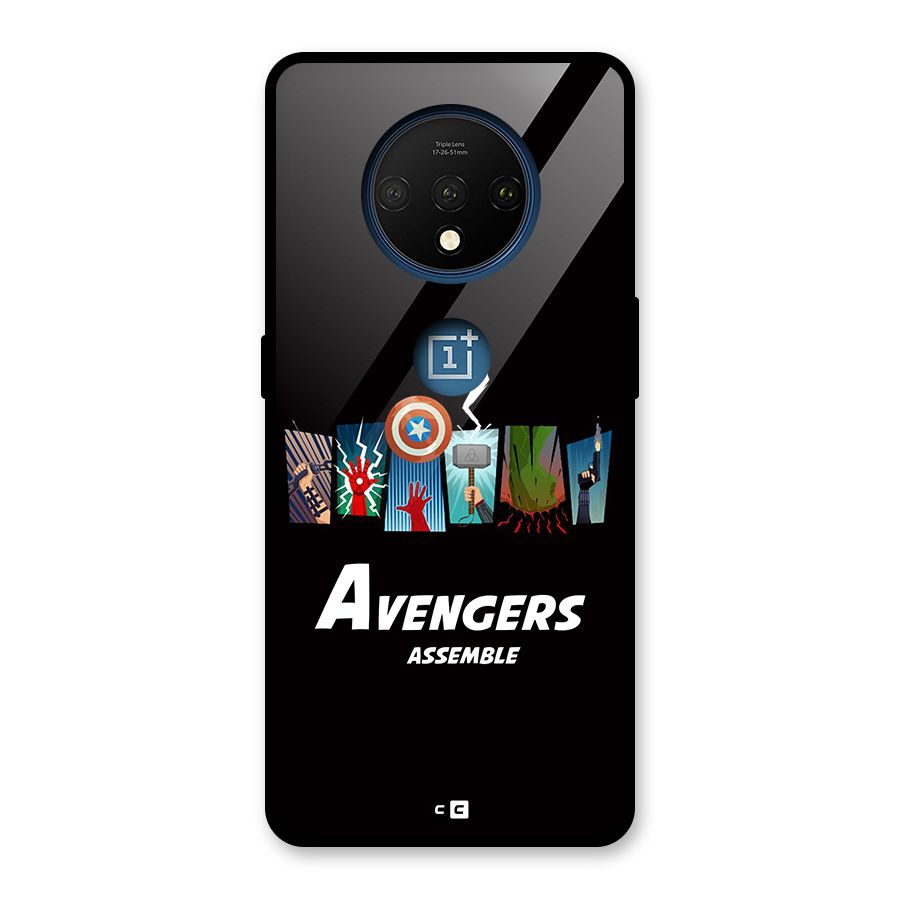 Avengers Assemble Glass Back Case for OnePlus 7T