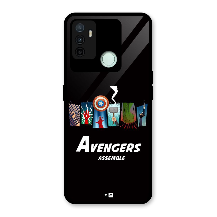 Avengers Assemble Glass Back Case for Oppo A53