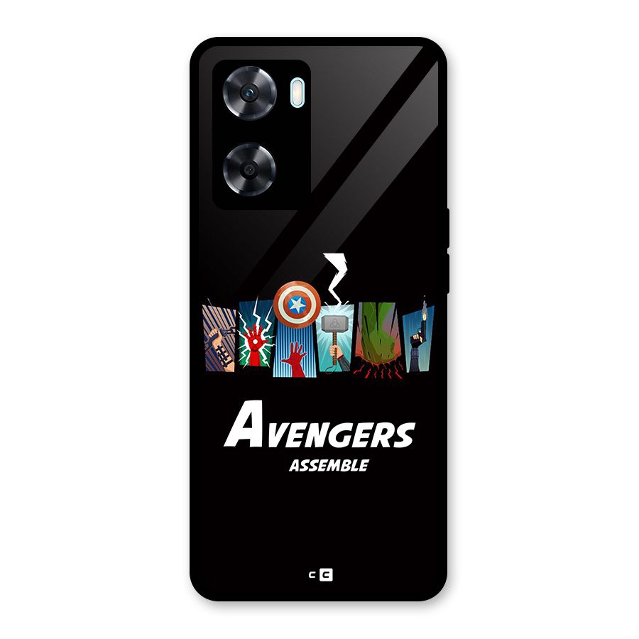 Avengers Assemble Glass Back Case for Oppo A77
