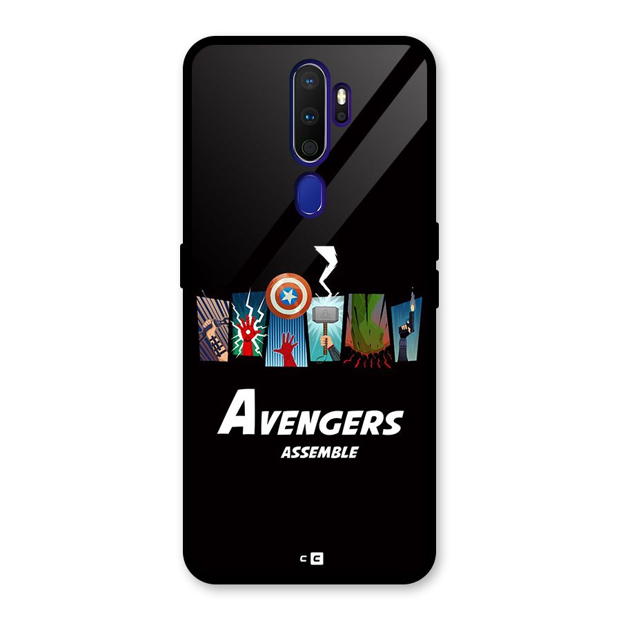 Avengers Assemble Glass Back Case for Oppo A9 (2020)