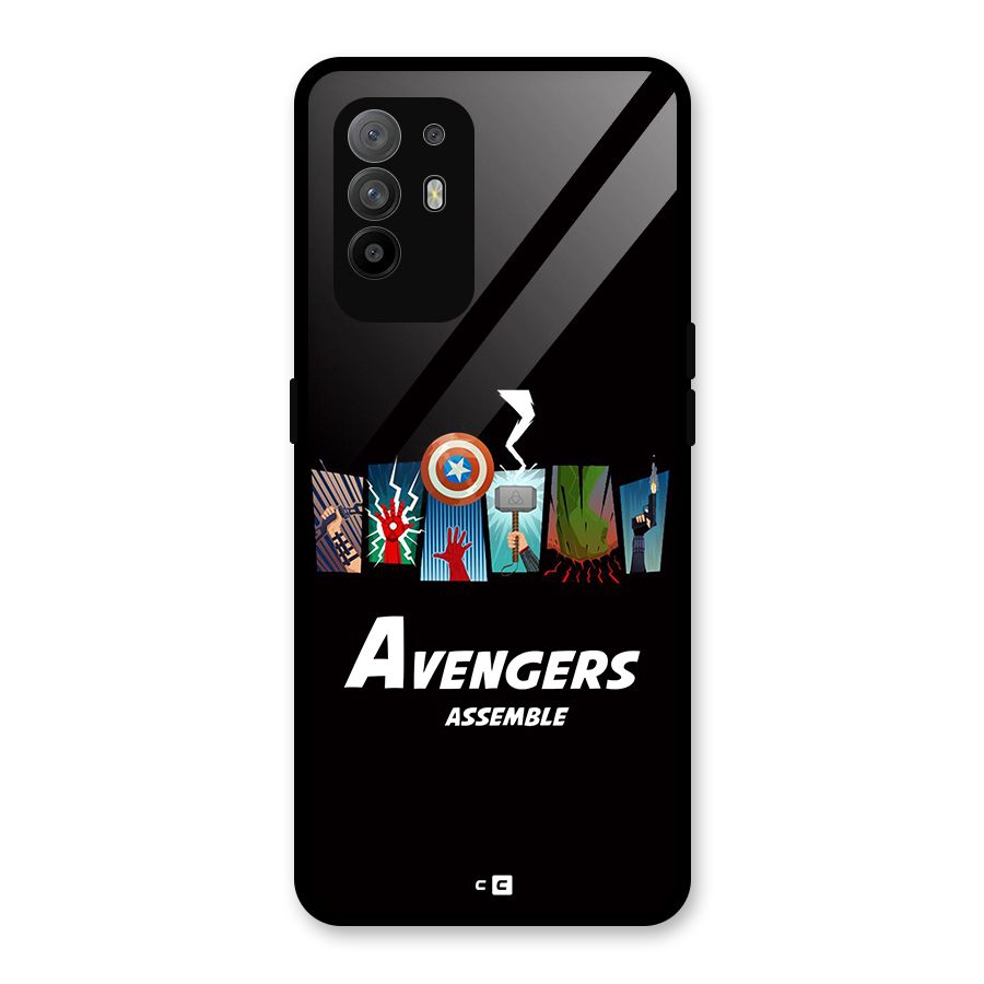 Avengers Assemble Glass Back Case for Oppo F19 Pro Plus 5G