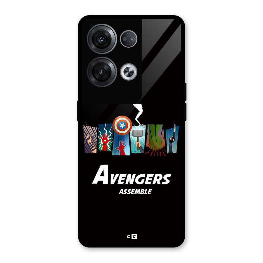 Avengers Assemble Glass Back Case for Oppo Reno8 Pro 5G
