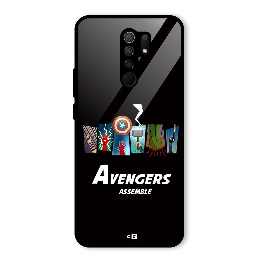 Avengers Assemble Glass Back Case for Poco M2