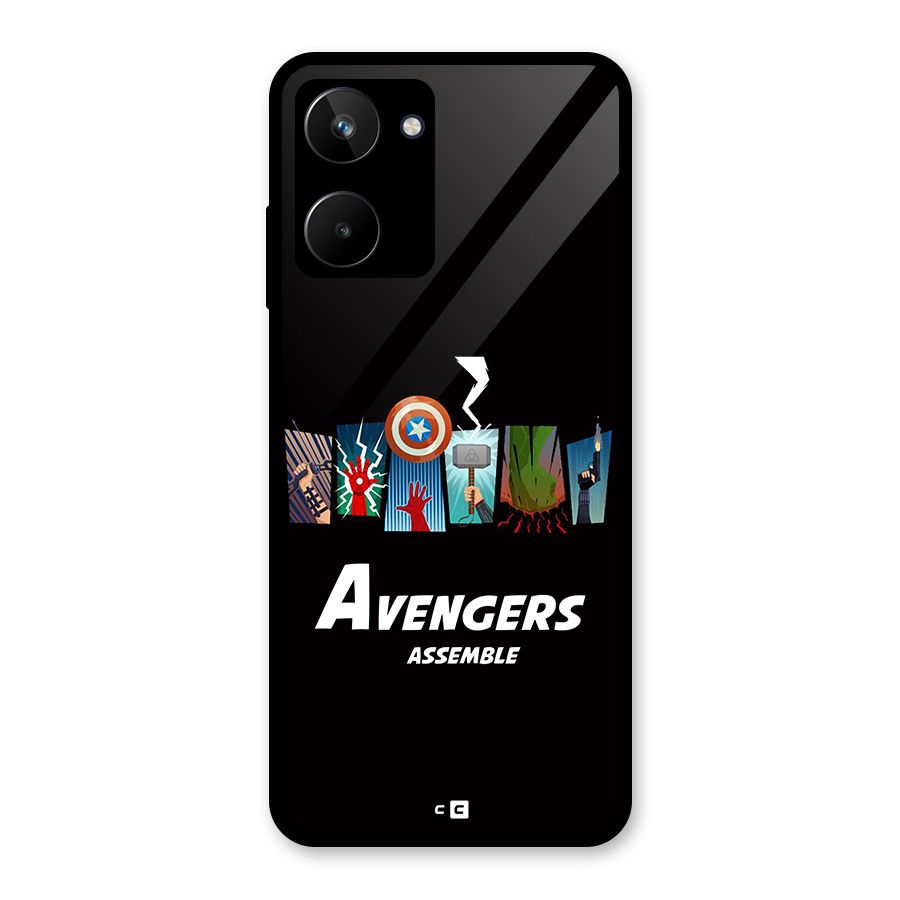 Avengers Assemble Glass Back Case for Realme 10