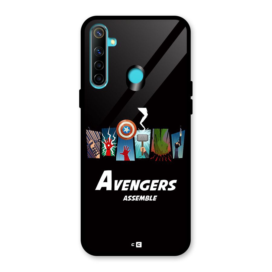 Avengers Assemble Glass Back Case for Realme 5i