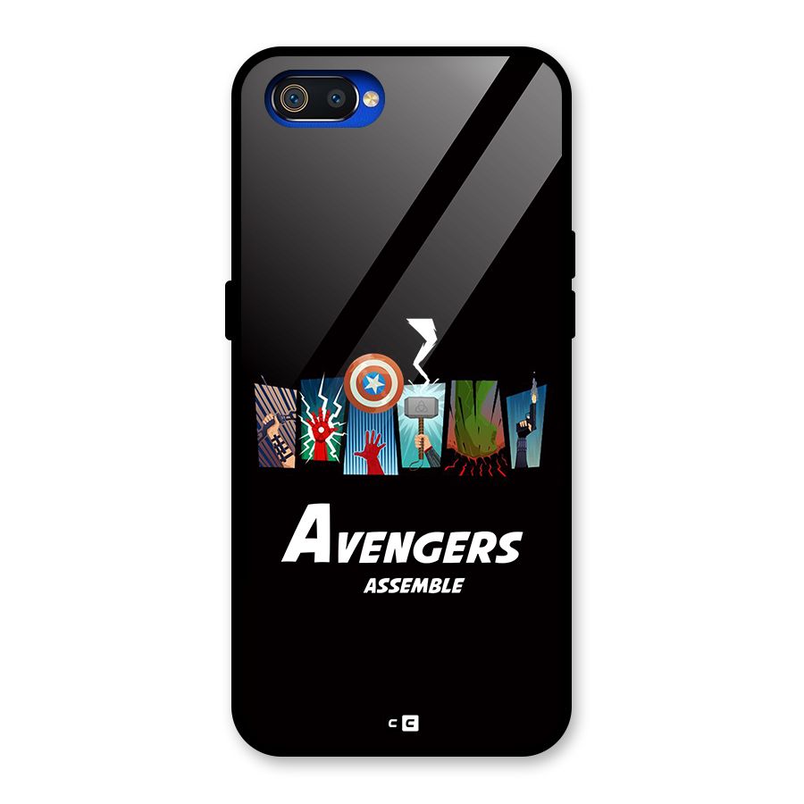 Avengers Assemble Glass Back Case for Realme C2