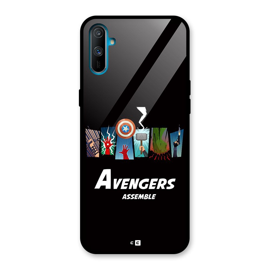 Avengers Assemble Glass Back Case for Realme C3