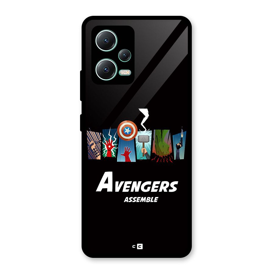 Avengers Assemble Glass Back Case for Redmi Note 12 5G