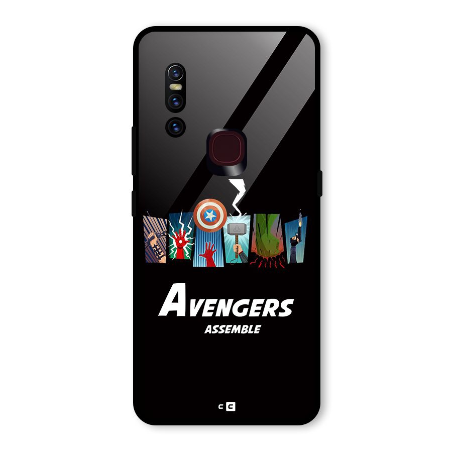 Avengers Assemble Glass Back Case for Vivo V15