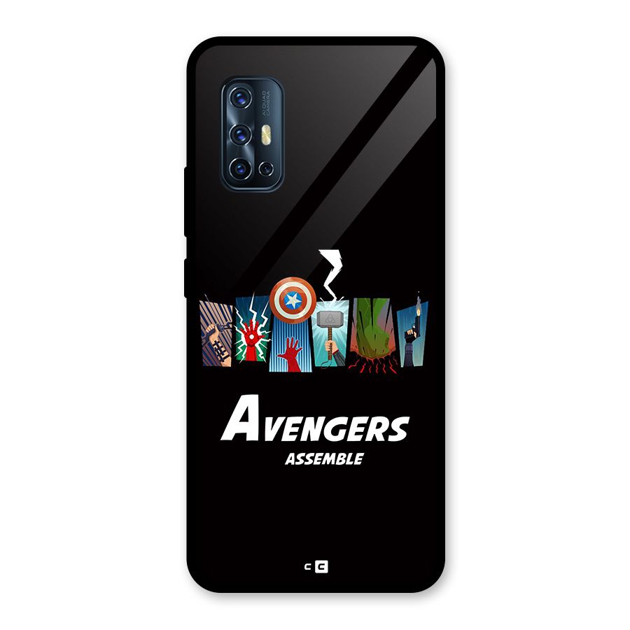 Avengers Assemble Glass Back Case for Vivo V17