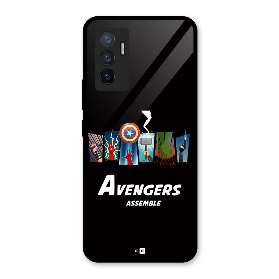 Avengers Assemble Glass Back Case for Vivo V23e