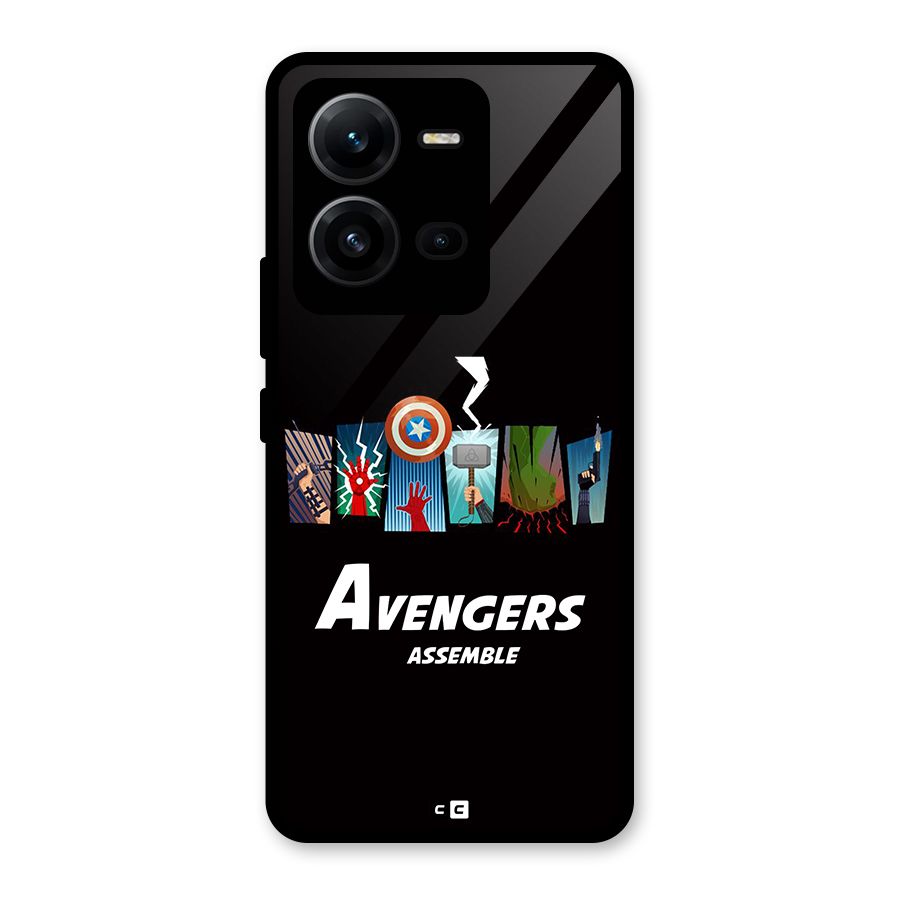 Avengers Assemble Glass Back Case for Vivo V25