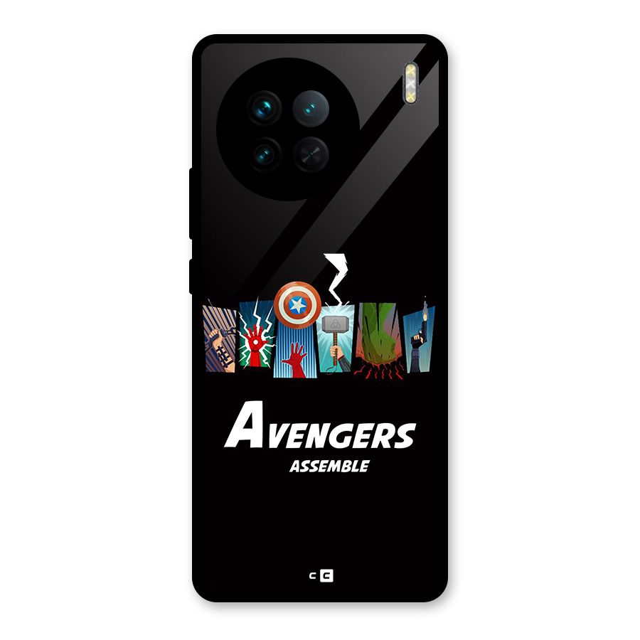 Avengers Assemble Glass Back Case for Vivo X90
