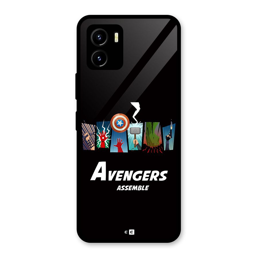 Avengers Assemble Glass Back Case for Vivo Y15s