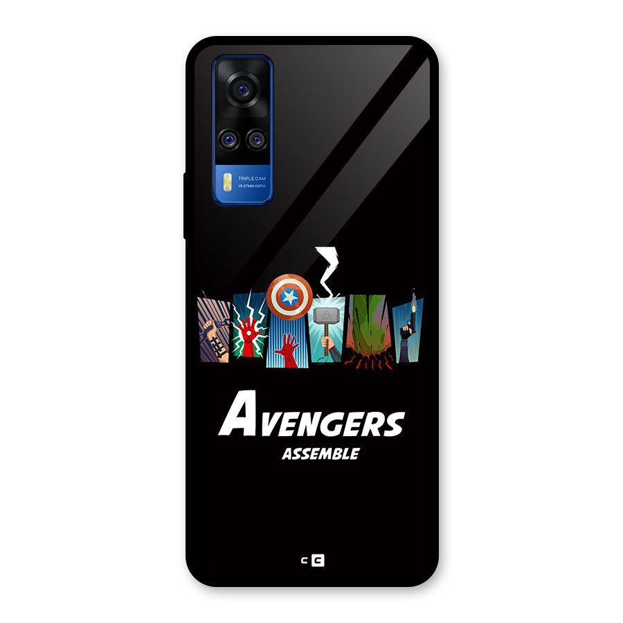 Avengers Assemble Glass Back Case for Vivo Y31