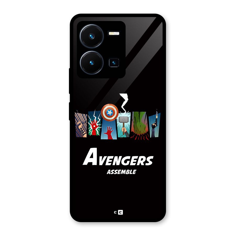 Avengers Assemble Glass Back Case for Vivo Y35