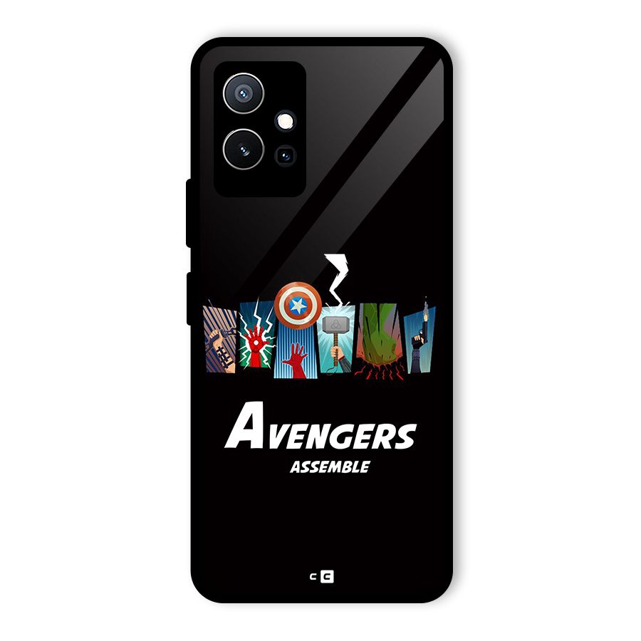 Avengers Assemble Glass Back Case for Vivo Y75 5G
