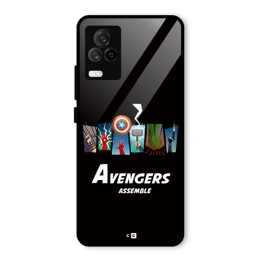 Avengers Assemble Glass Back Case for Vivo iQOO 7 Legend 5G