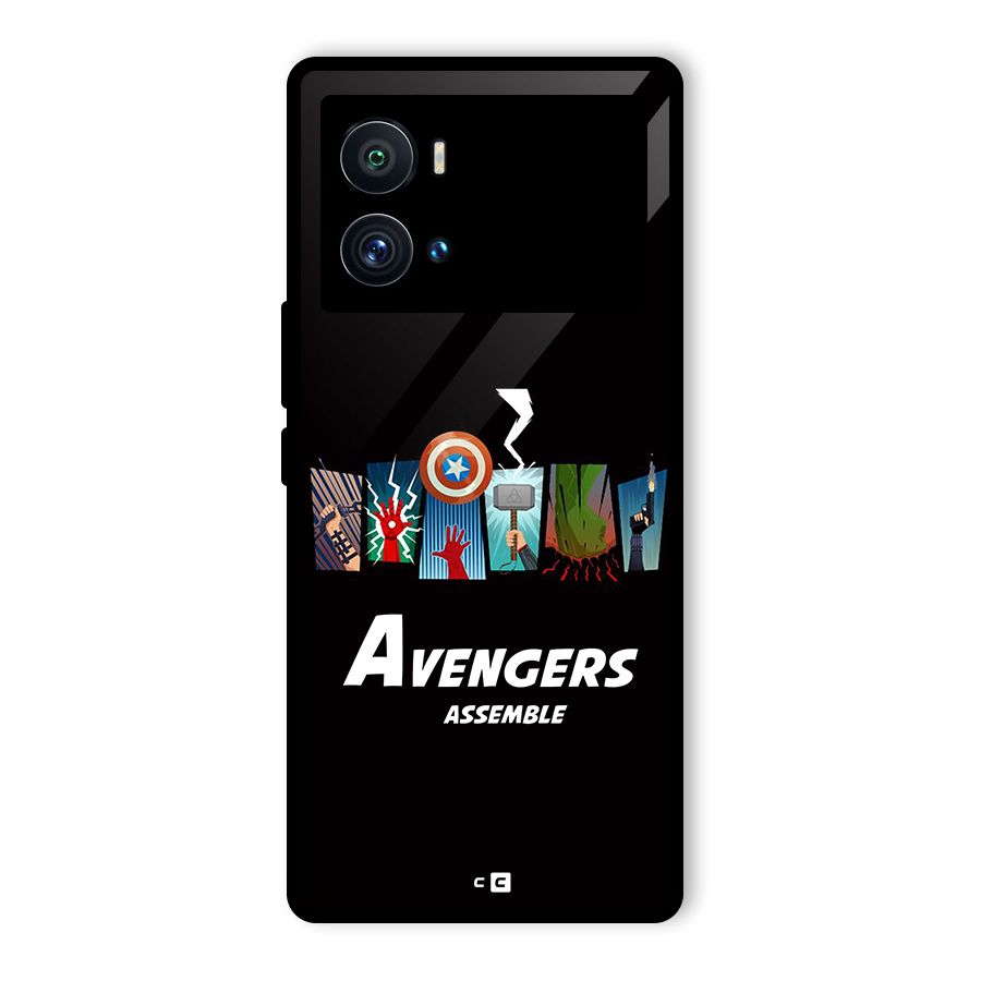 Avengers Assemble Glass Back Case for Vivo iQOO 9 Pro