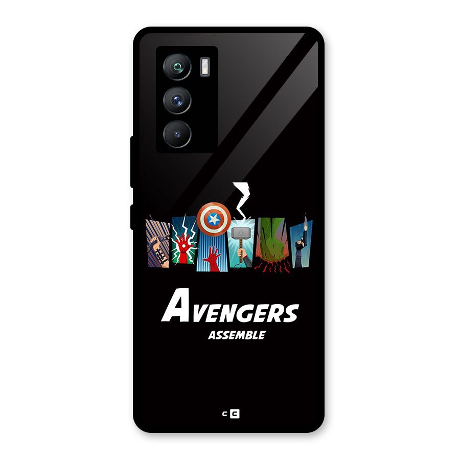Avengers Assemble Glass Back Case for Vivo iQOO 9 SE