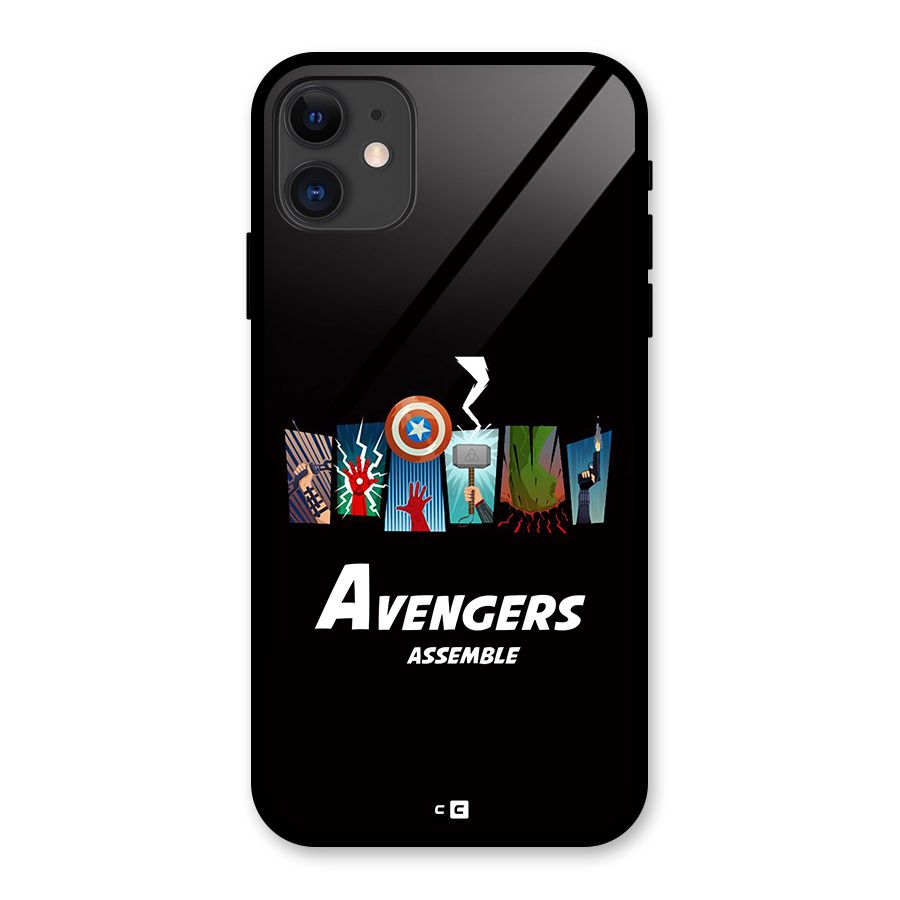 Avengers Assemble Glass Back Case for iPhone 11