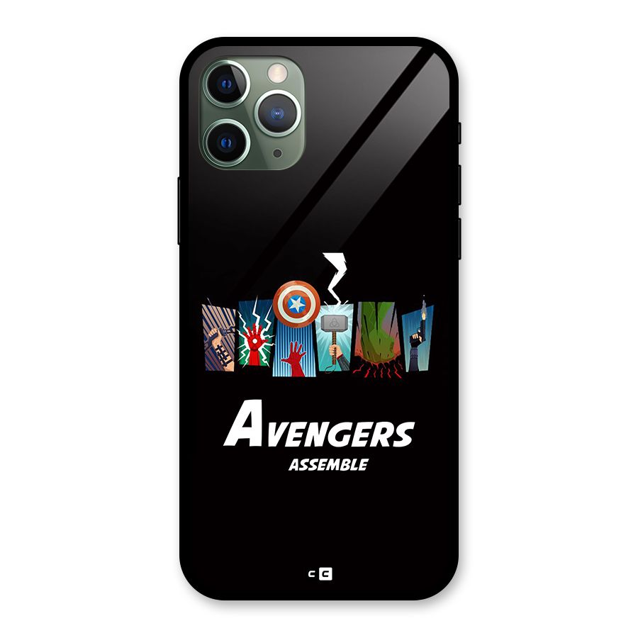 Avengers Assemble Glass Back Case for iPhone 11 Pro