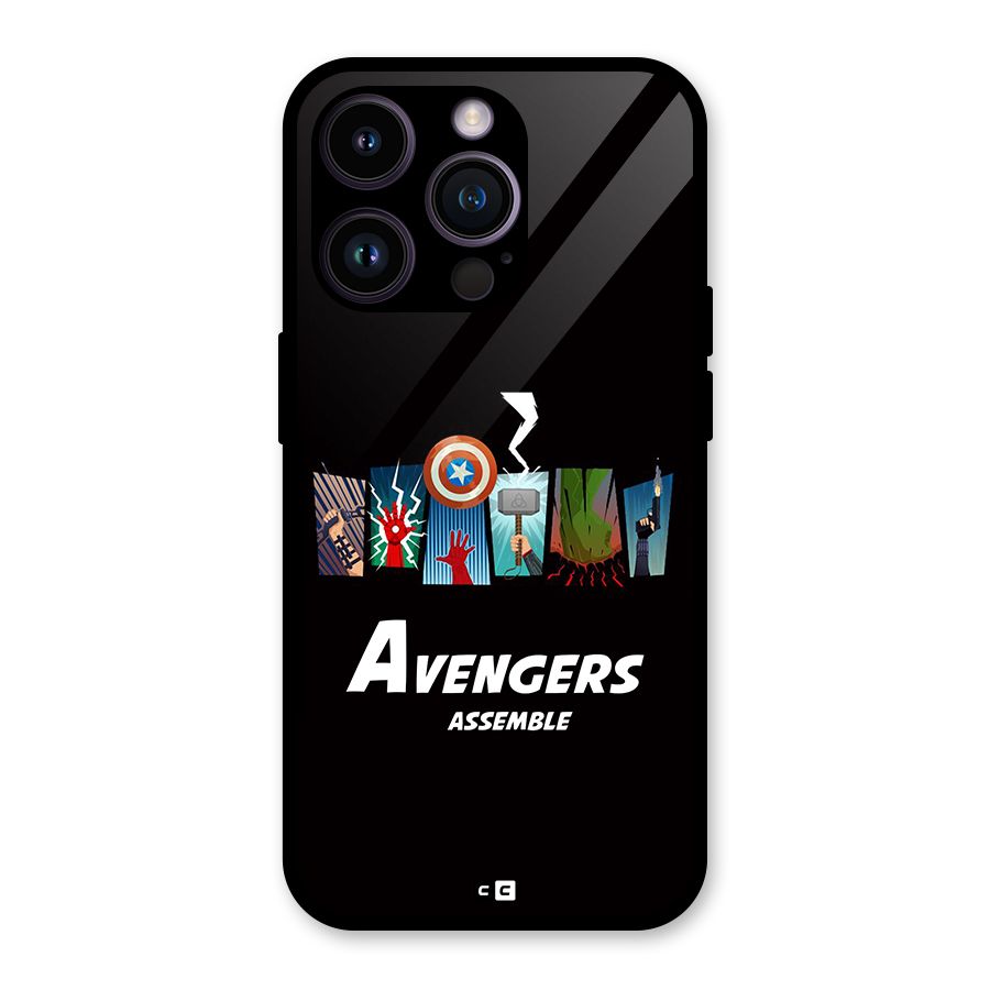 Avengers Assemble Glass Back Case for iPhone 14 Pro