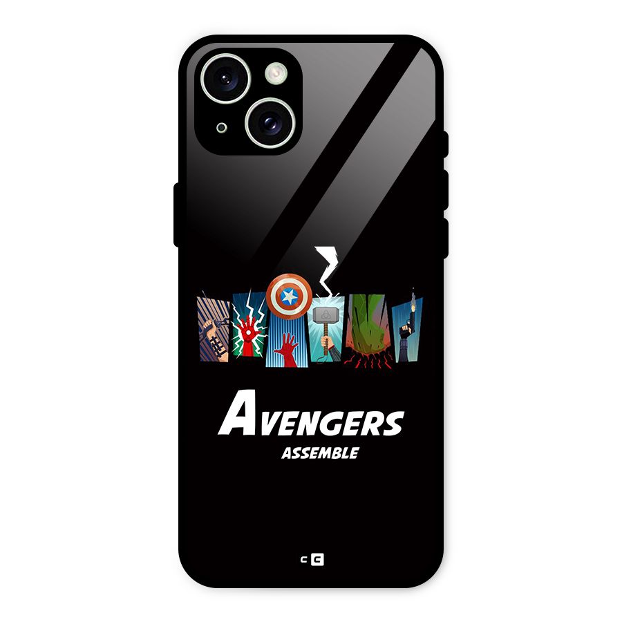 Avengers Assemble Glass Back Case for iPhone 15 Plus