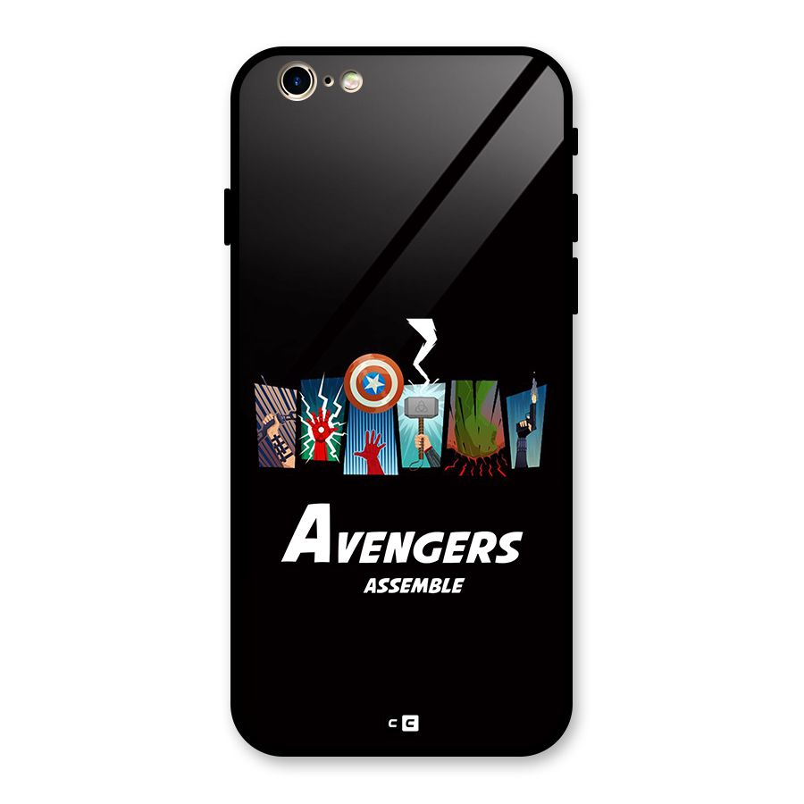 Avengers Assemble Glass Back Case for iPhone 6 6S