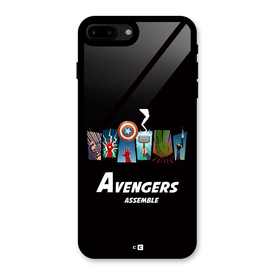 Avengers Assemble Glass Back Case for iPhone 8 Plus