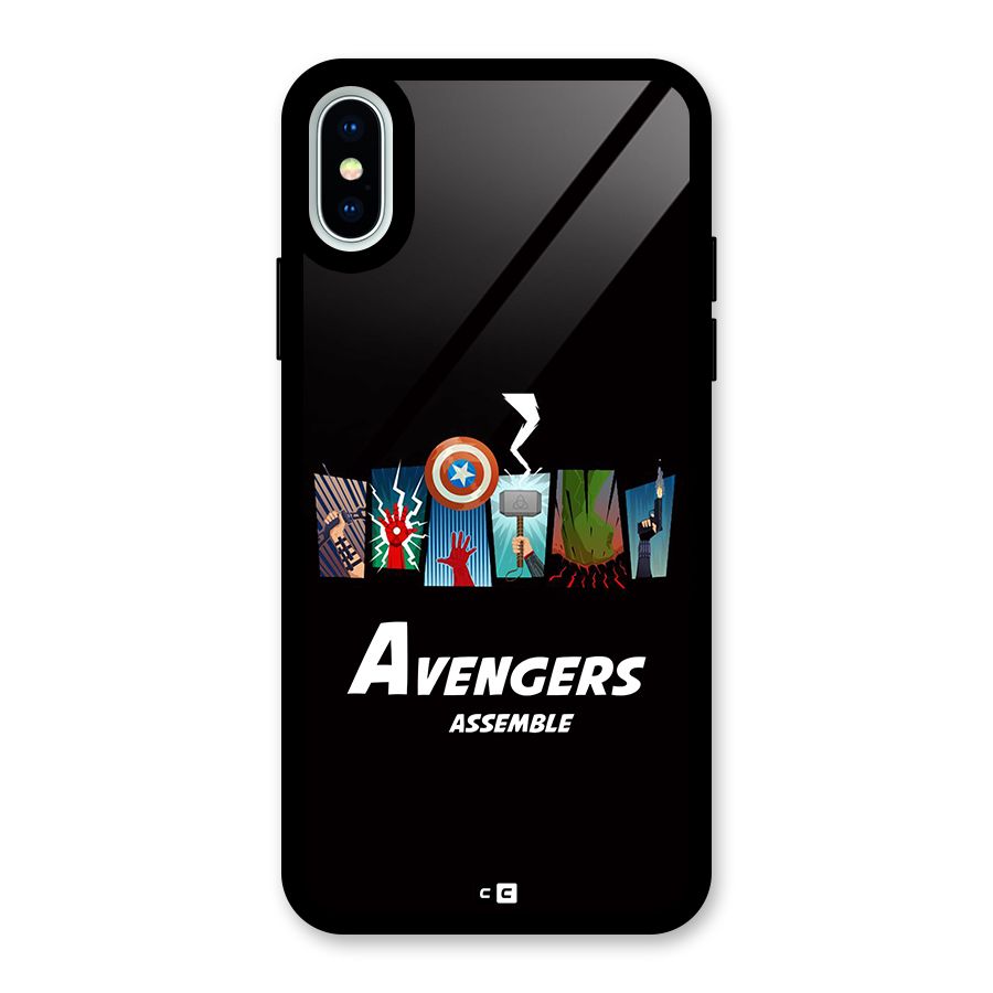 Avengers Assemble Glass Back Case for iPhone XS
