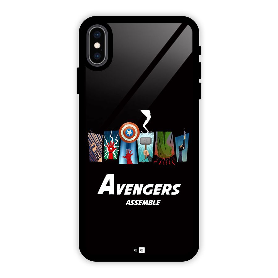 Avengers Assemble Glass Back Case for iPhone XS Max