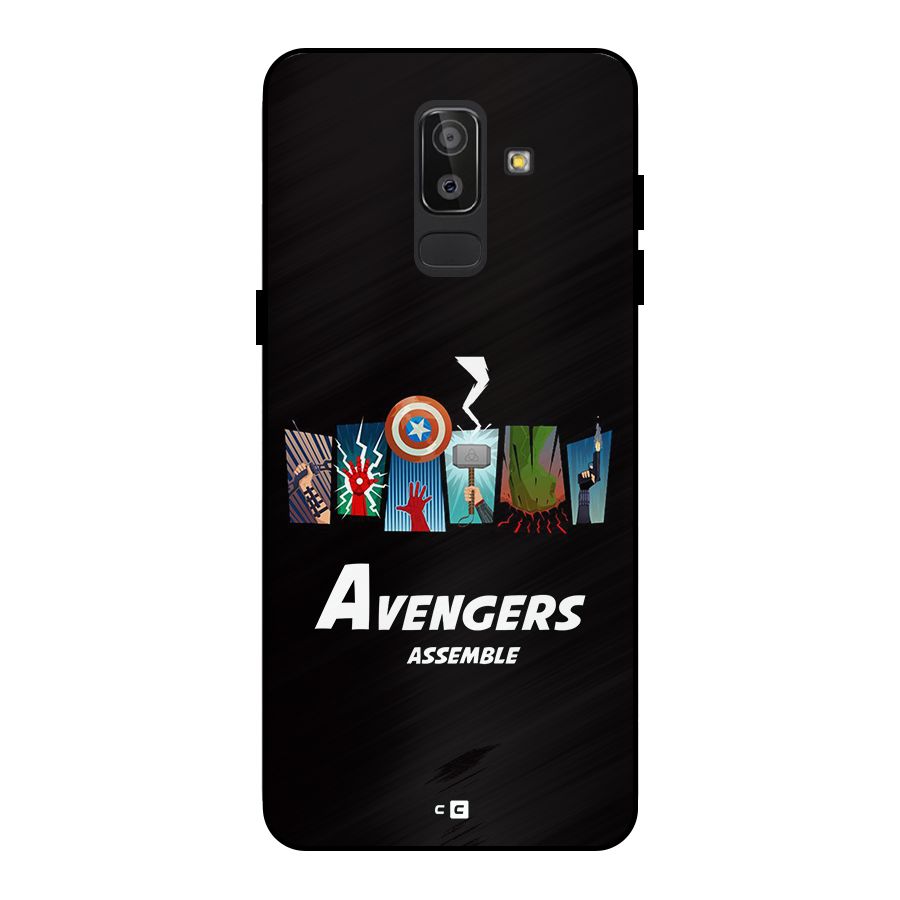 Avengers Assemble Metal Back Case for Galaxy J8