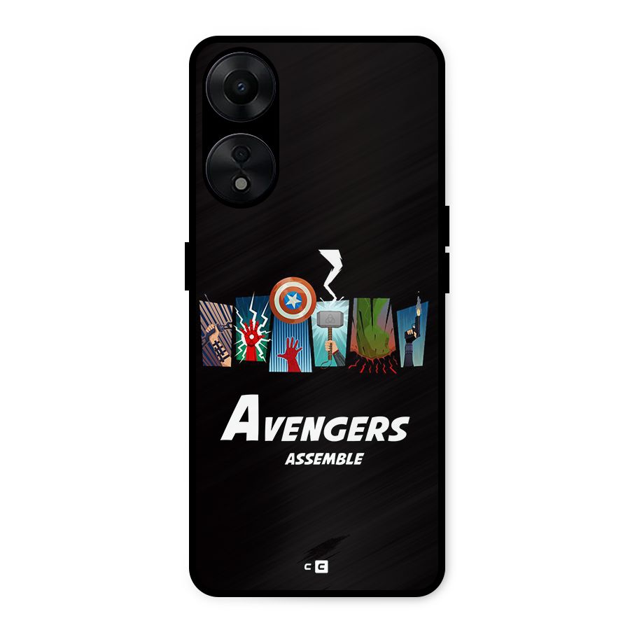 Avengers Assemble Metal Back Case for Oppo A78 5G