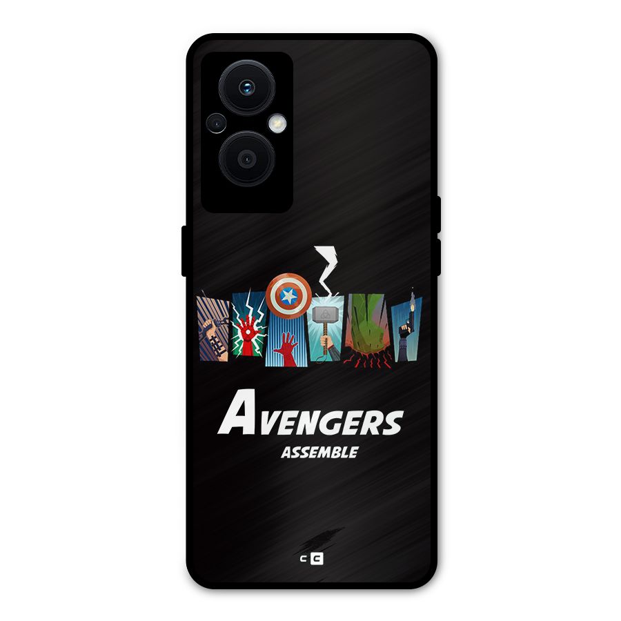 Avengers Assemble Metal Back Case for Oppo F21 Pro 5G