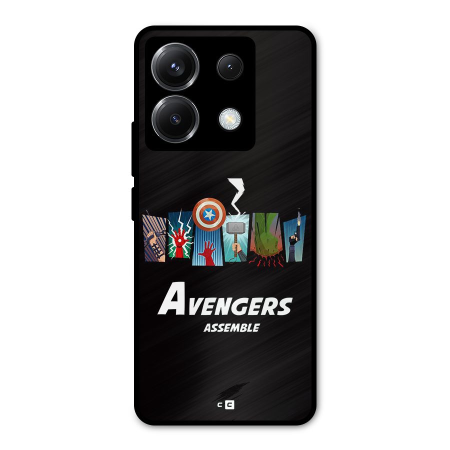 Avengers Assemble Metal Back Case for Poco X6
