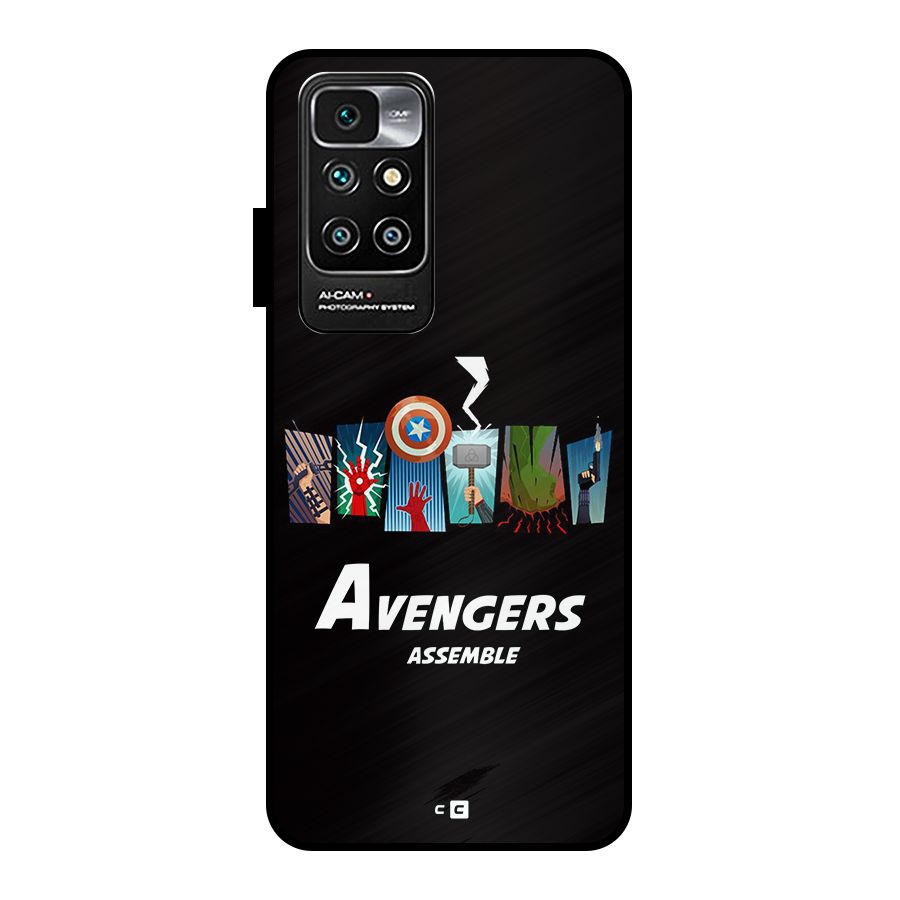 Avengers Assemble Metal Back Case for Redmi 10 Prime