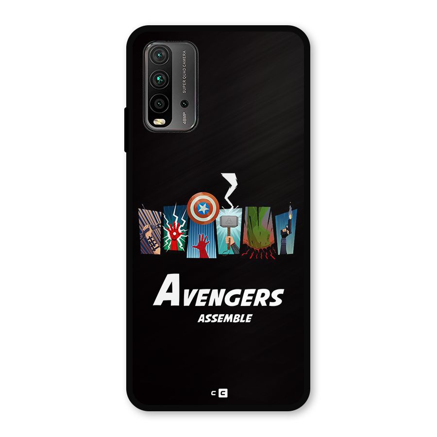 Avengers Assemble Metal Back Case for Redmi 9 Power