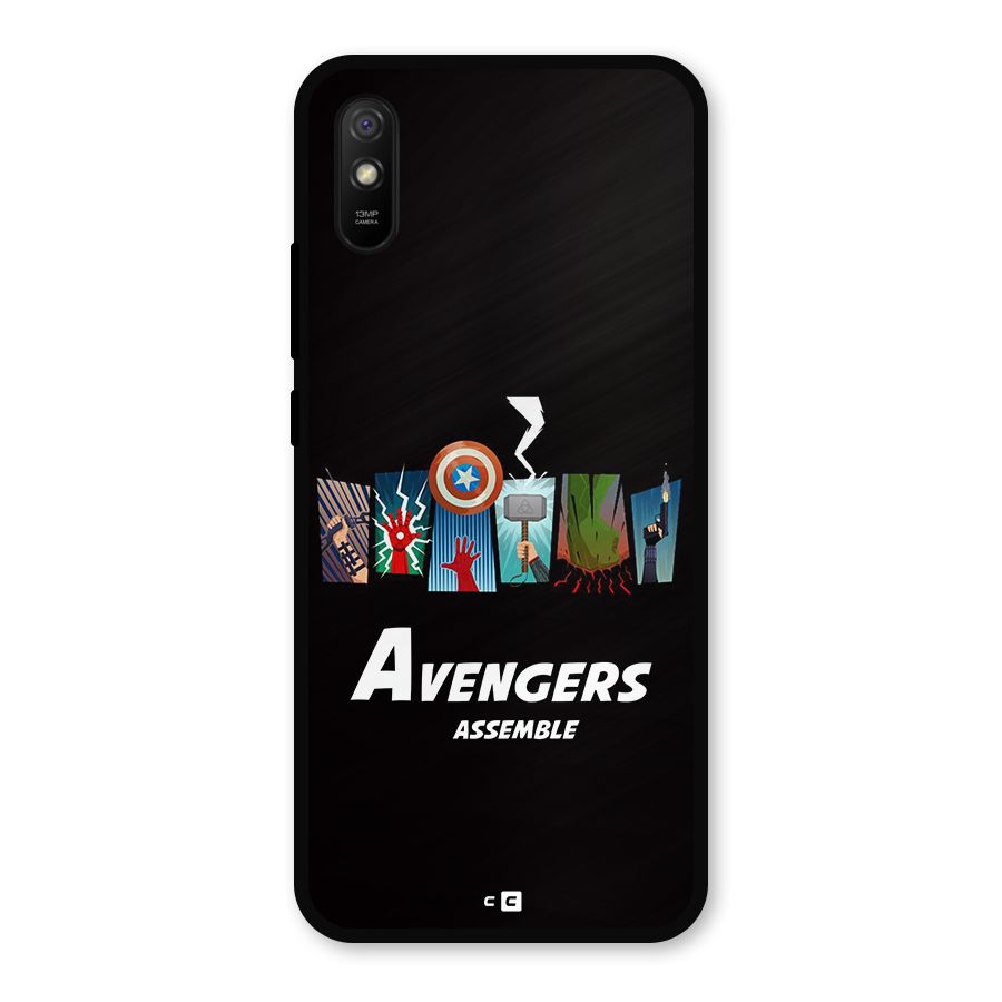 Avengers Assemble Metal Back Case for Redmi 9a