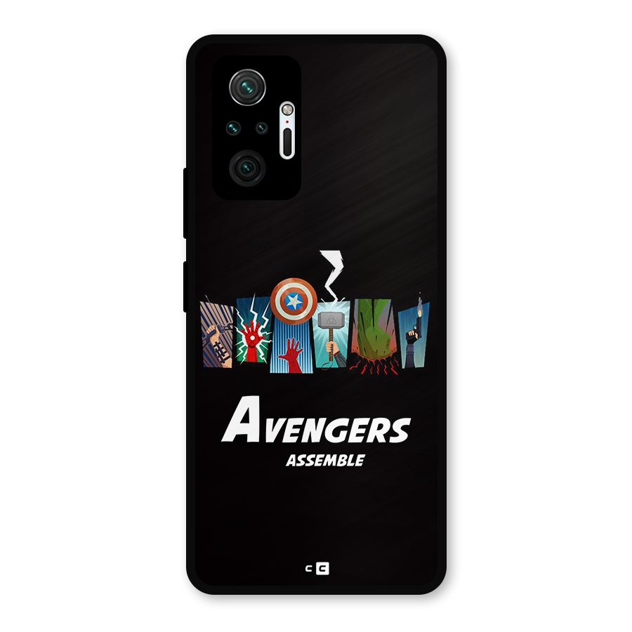 Avengers Assemble Metal Back Case for Redmi Note 10 Pro Max