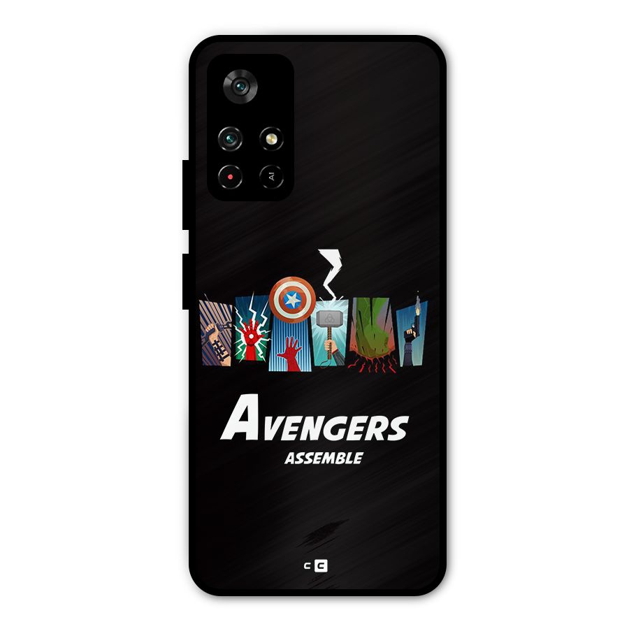Avengers Assemble Metal Back Case for Redmi Note 11T 5G