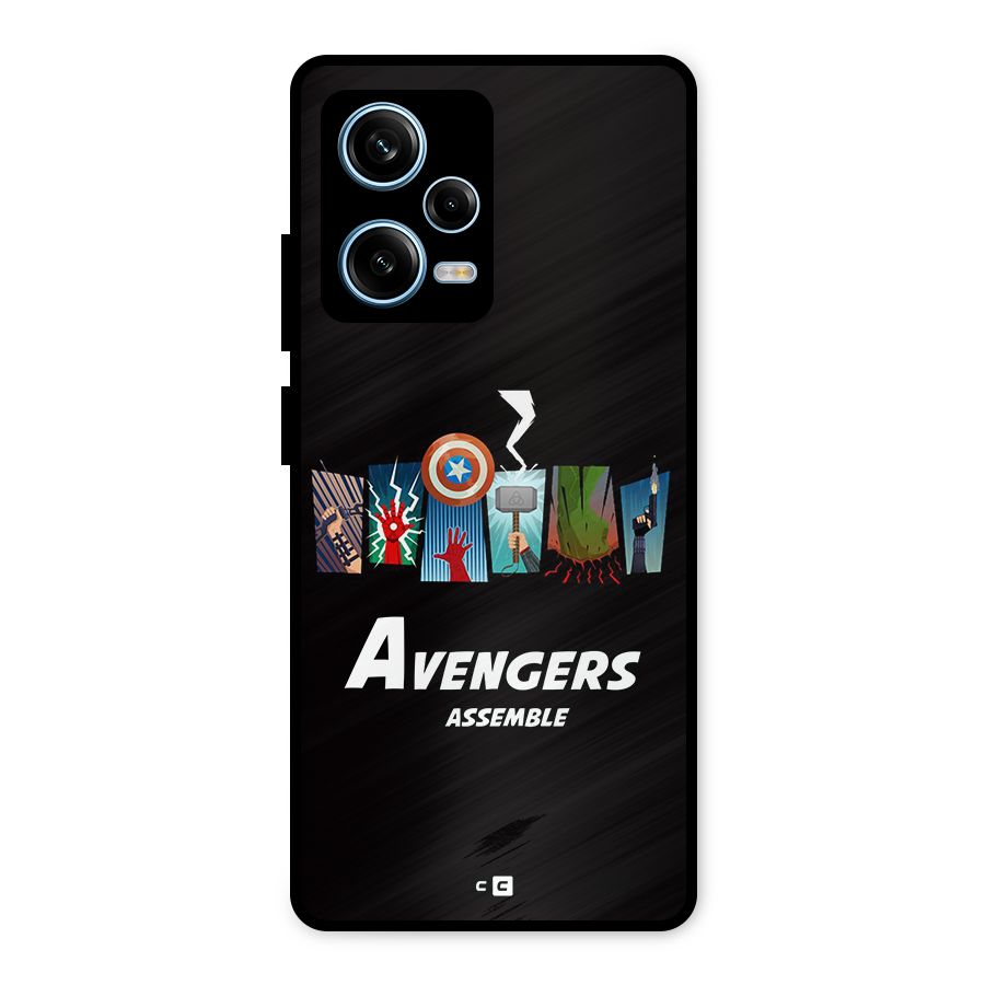 Avengers Assemble Metal Back Case for Redmi Note 12 Pro