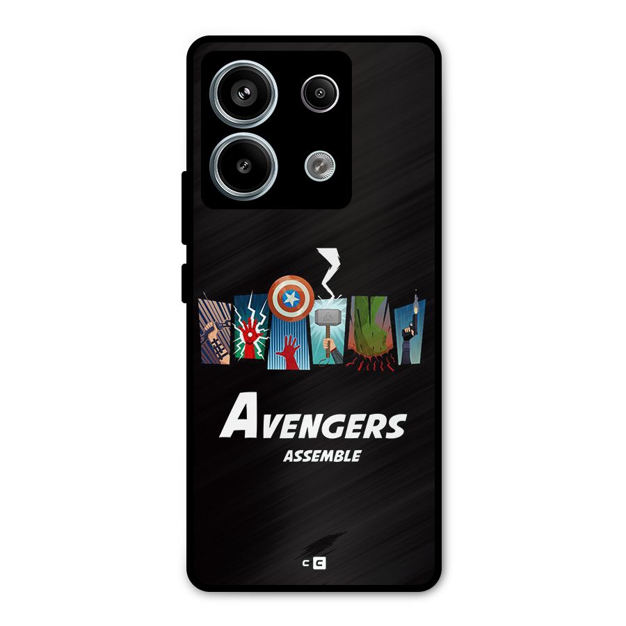 Avengers Assemble Metal Back Case for Redmi Note 13 Pro 5G